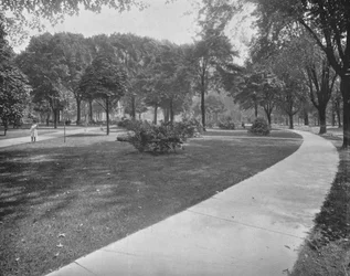 Parque Belle Isle, Michigan, EE.UU., c1900