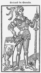 Bertrand du Guesclin del Libro de los hechos de messire Bertrand du Guesclin, 1487
