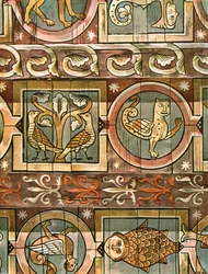 Techo de bestiario, Metz, Francia