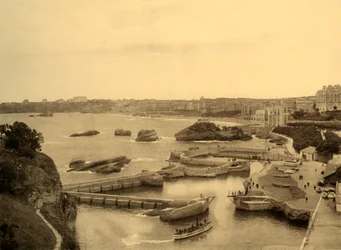 Biarritz - El puerto de los pescadores, c1930