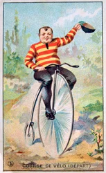 Carrera de bicicletas, c1900