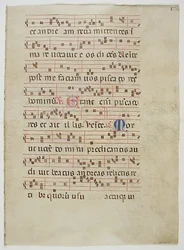 Bifolio de un antifonario, italiano, siglo XIV