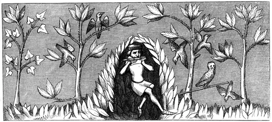 Pájaro cantando, siglo XIV 1849