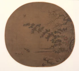 Aves en una ensenada de otoño, c. 1200