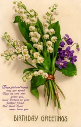 Tarjeta de cumpleaños, 1928