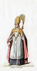 Obispo de Rochester, diseño de vestuario para la obra de Shakespeare, Enrique VIII
