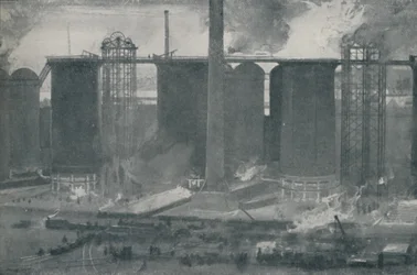 Altos hornos en Bell Bros. Iron Works, Middlesborough