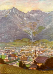 Vista desde Bergisel de Innsbruck, c. 1929
