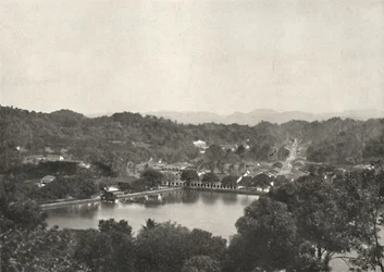 Vista del lago de Kandy desde Greory-Road hacia NNW, 1926