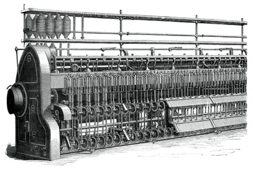 Bobina y marco de mosca, c1880