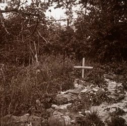Cuerpo de soldado alemán, Ablain-Saint-Nazaire, norte de Francia, c1914-c1918