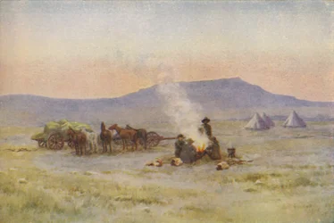 Campamento bóer en el Veldt, 1924
