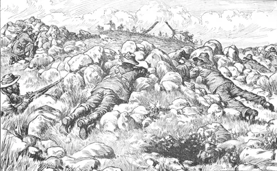 Francotiradores bóeres cerca de Ladysmith, 1902