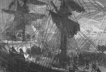 Bombardeo de Flushing, c. 1880