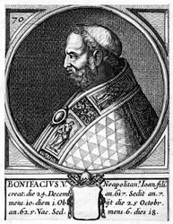 Bonifacio V, Papa de la Iglesia Católica