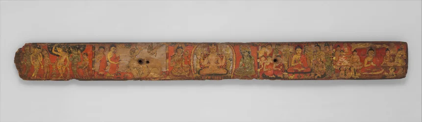 Cubierta de libro de un manuscrito del Sutra Ashtasahasrika Prajnaparamita, siglos X-XI