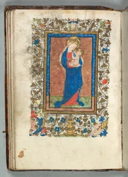 Libro de Horas Uso de Metz: Fol. 26v, Virgen y Niño, c. 1440