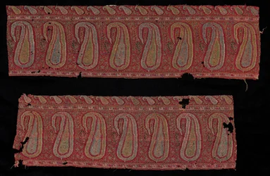 Borde de un chal, 1800s