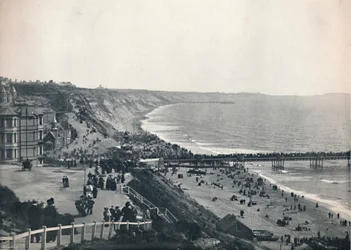 Bournemouth - Vista desde el acantilado oeste, 1895