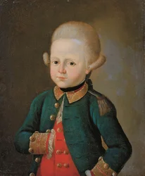 Niño cabo del Regimiento Preobrazhensky, finales de 1760s