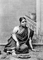 Mujer brahmán, India