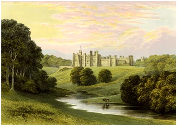 Castillo de Brancepeth, Lord Boyne, c1880