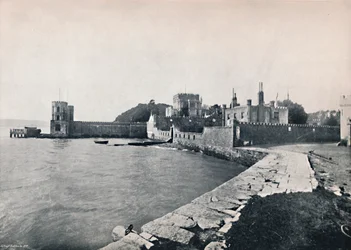 Isla Branksea - Vista General del Castillo, 1895