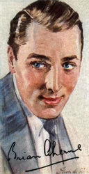 Brian Aherne, 1902-1986, actor de cine inglés que tuvo éxito en Hollywood, siglo XX