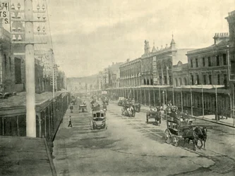 Brickfield Hill, Sídney, 1901