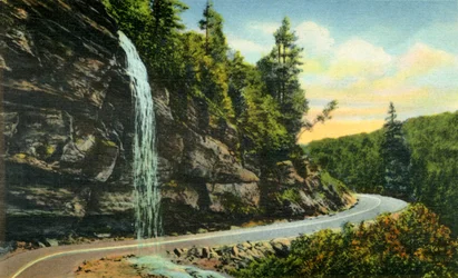 Cataratas del Velo de Novia, Carolina del Norte Occidental, 1942
