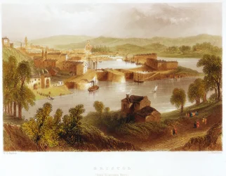 Bristol desde el Ferry Rownham, 1841