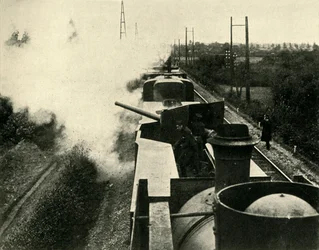 Tren blindado de la Marina Británica, Primera Guerra Mundial, 1914