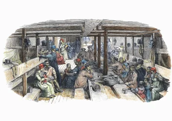 Emigrantes británicos rumbo a Sídney, Australia, en los cuartos del St Vincent