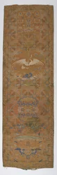 Panel de brocado, dinastía Qing