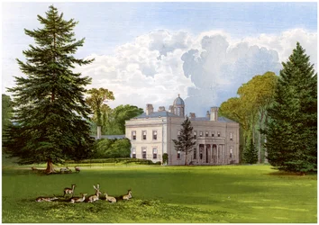 Brockley Hall, Somerset, hogar de la familia Smyth-Pigott, c1880