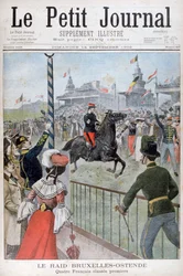 Carrera de caballos de Bruselas a Ostende, 1902