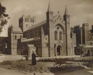 Iglesia de la Abadía de Buckfast, N.O, finales del siglo XIX-principios del siglo XX