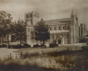 Iglesia de la Abadía de Buckfast, Vista Norte, finales del siglo XIX-principios del siglo XX
