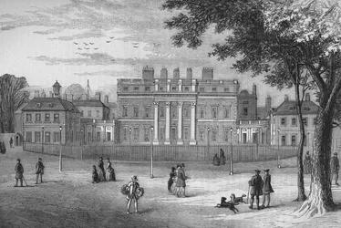 Casa de Buckingham, Westminster, Londres, en 1775, c1875 1878