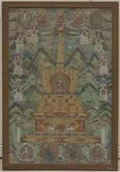 Buda Dentro de una Estupa, siglos XVI-XVII