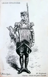 Corneta, 4º Regimiento de la Legión Extranjera Francesa, siglo XX