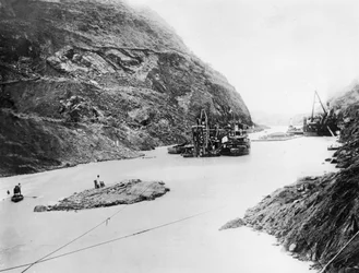 Construcción del Canal de Panamá, Panamá, finales del siglo XIX-principios del siglo XX
