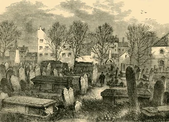 Cementerio de Bunhill Fields, c1872