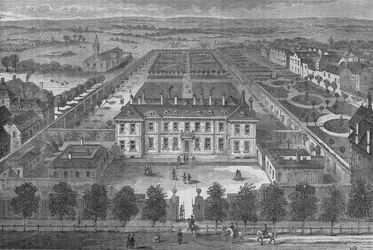 Casa Burlington, Westminster, Londres, alrededor de 1700, c1875 1878