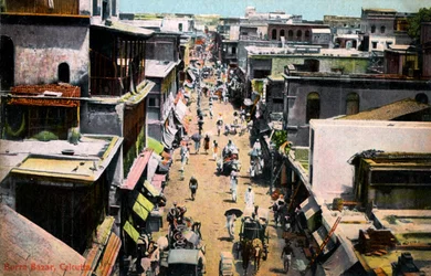 Burra Bazar, Calcuta, India, principios del siglo XX