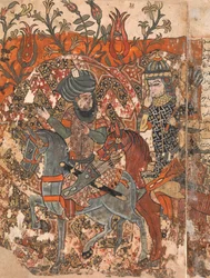 Misión de Burzuya, Folio 5v, 6r de un Kalila Wa Dimna de Bidpai, siglo XVIII