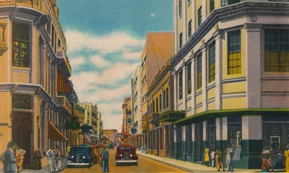 Calle de negocios, Barranquilla, c1940s