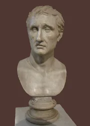 Busto de Menandro. Copia romana de la estatua griega de Kephisodotos y Timarchos, siglo IV a.C.
