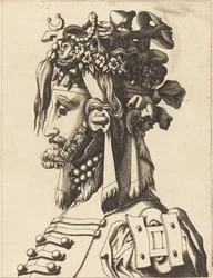 Busto de un Hombre con un Traje Extravagante, 1560-1600