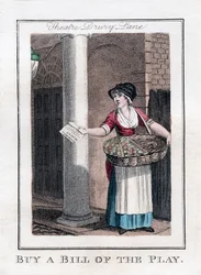 Compra un boleto de la obra, Teatro Drury Lane, Londres, 1805